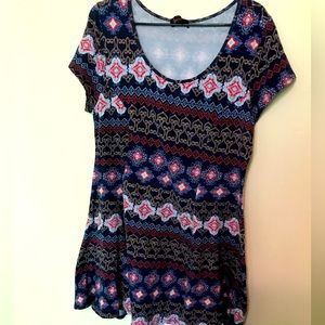 Lightly worn bohemian skater dress size large